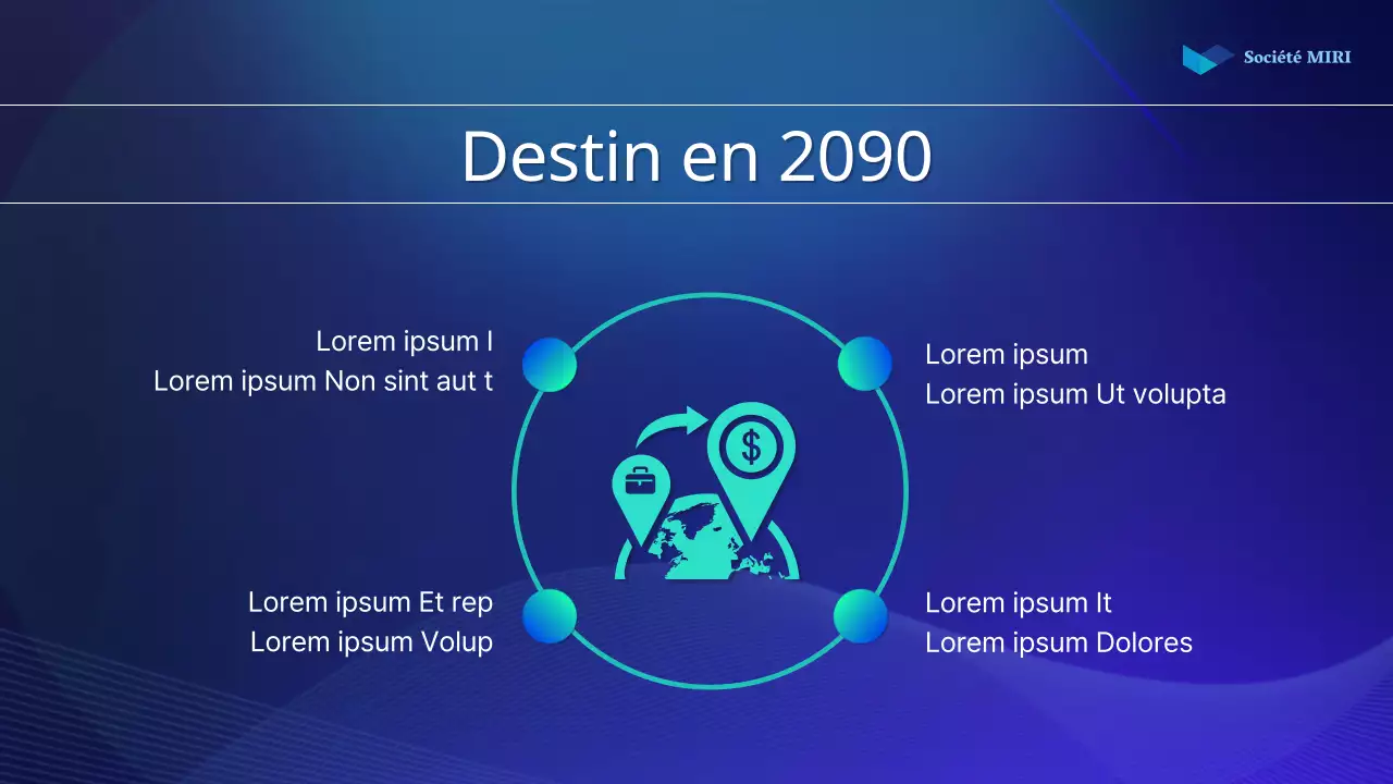 Un simple rapport d'actionnaire en bleu