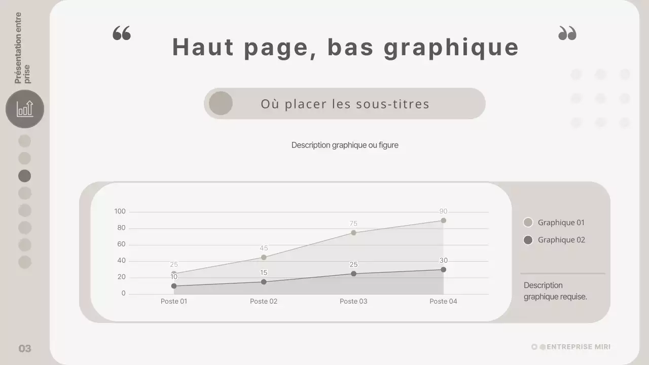 Rapport de mise en page moderne en beige et gris