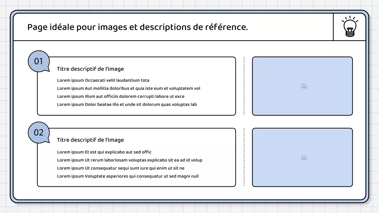 Un rapport de synthèse simple, de couleur bleu clair