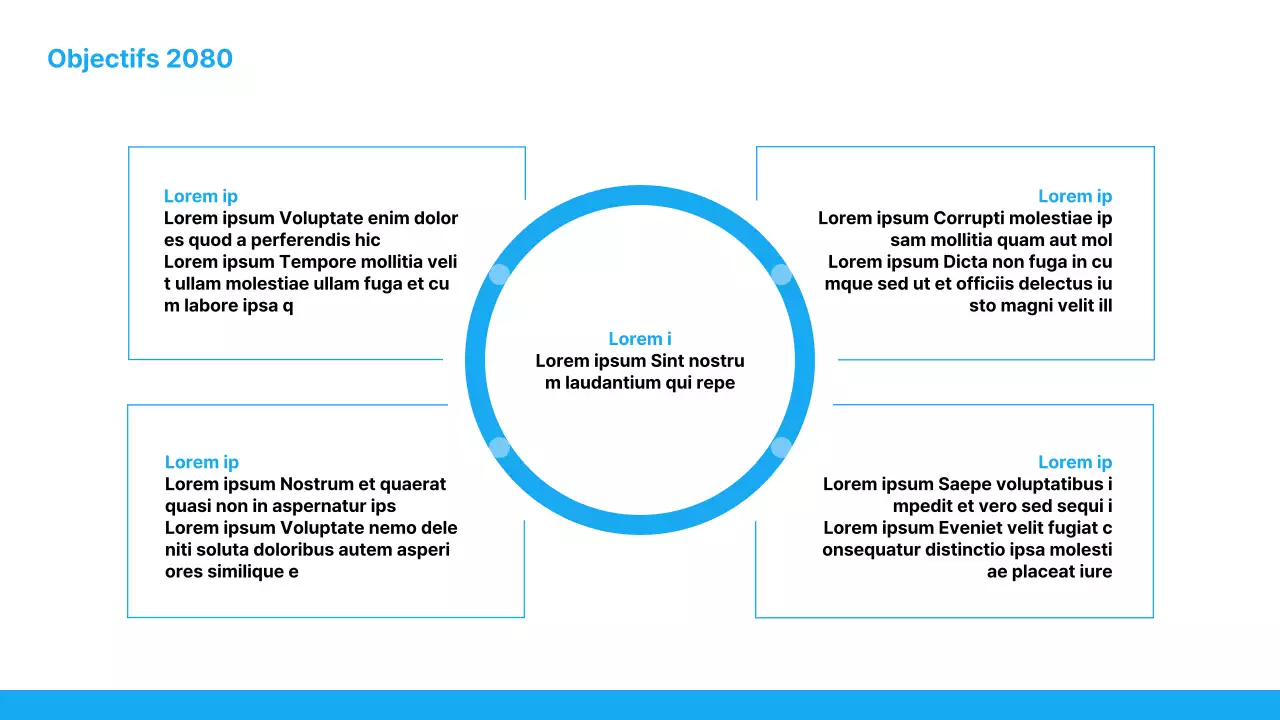 Une simple introduction au rapport sur les bénéfices en bleu clair et en blanc