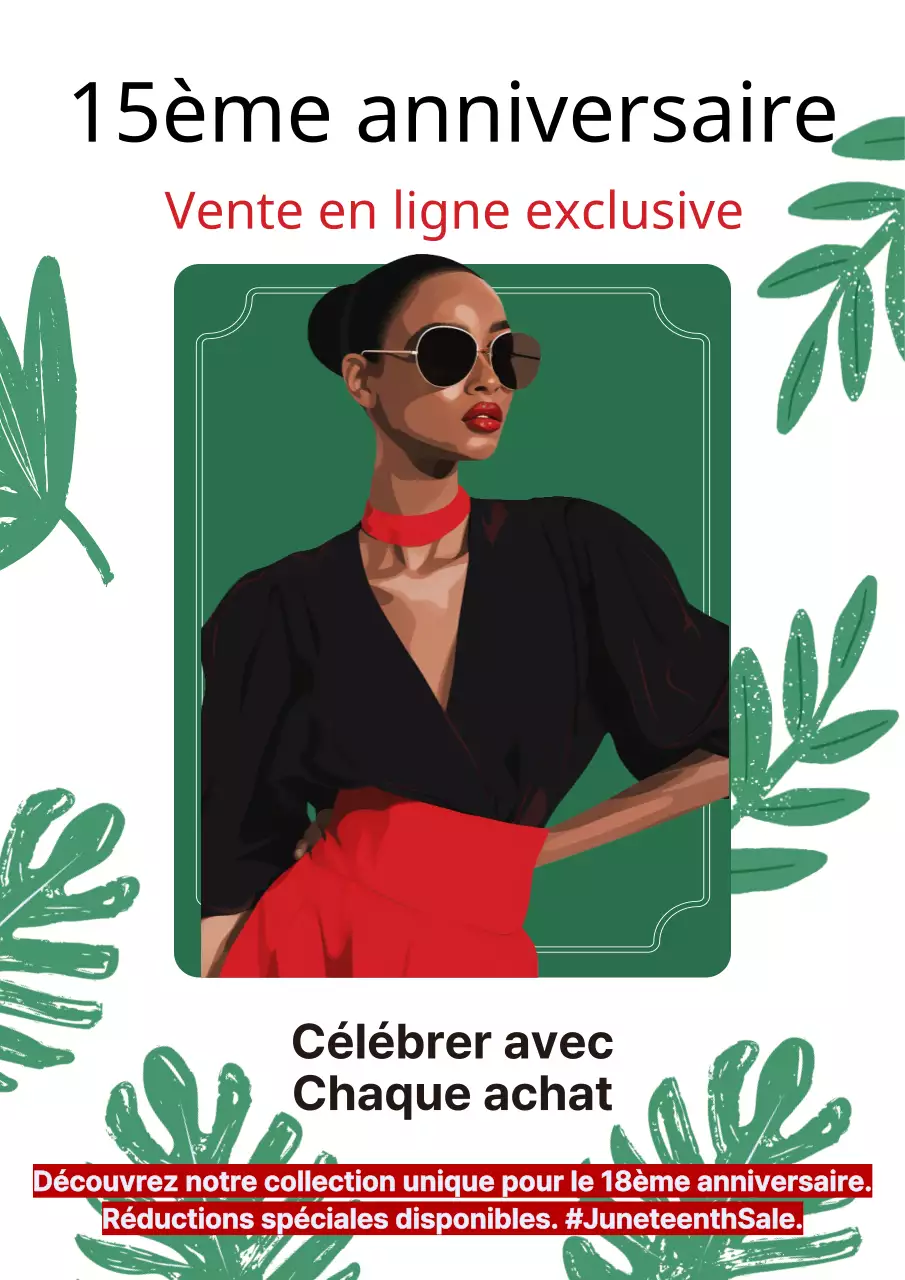 Vente en ligne exclusive pour le quinzième anniversaire