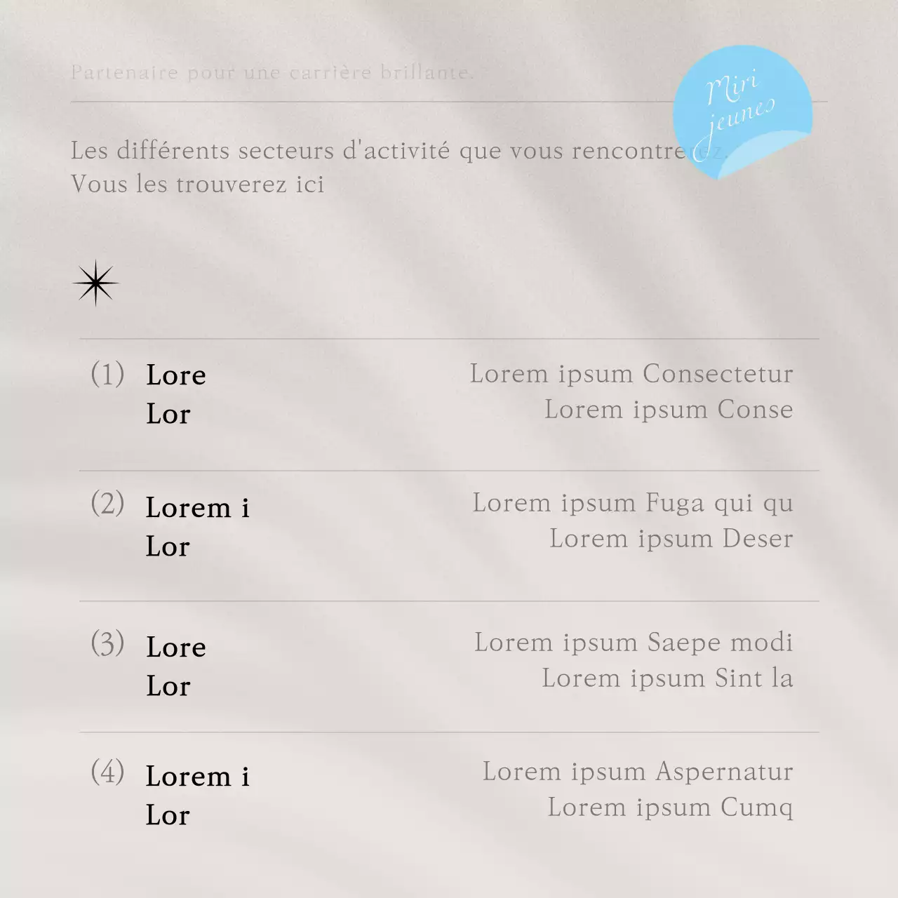 Promouvoir un recrutement communautaire moderne en bleu clair et en gris