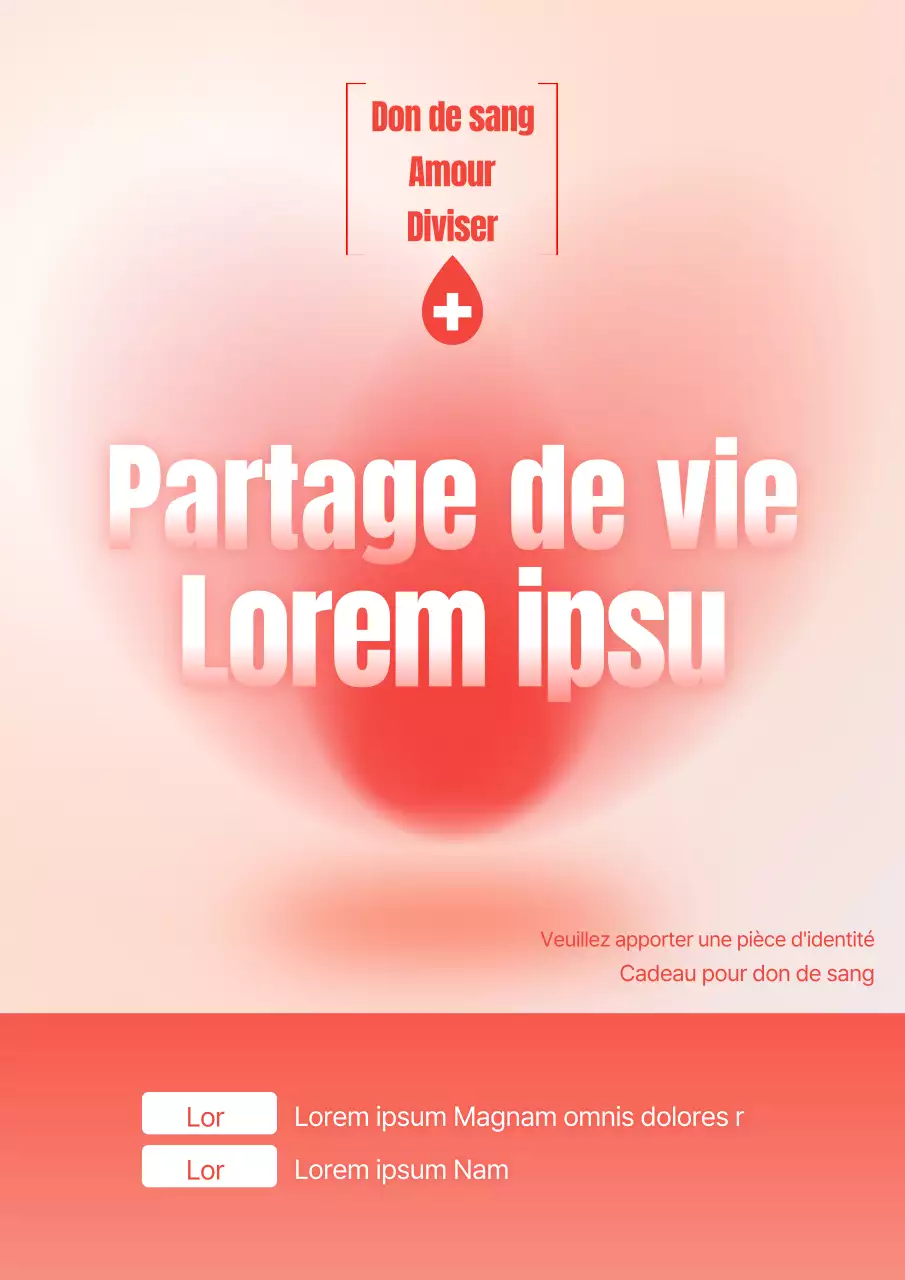 Promouvoir une campagne de don de sang branchée en rouge