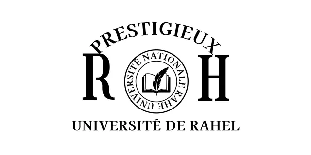 École de classe avec logo de l'école et police de caractères avec empattement