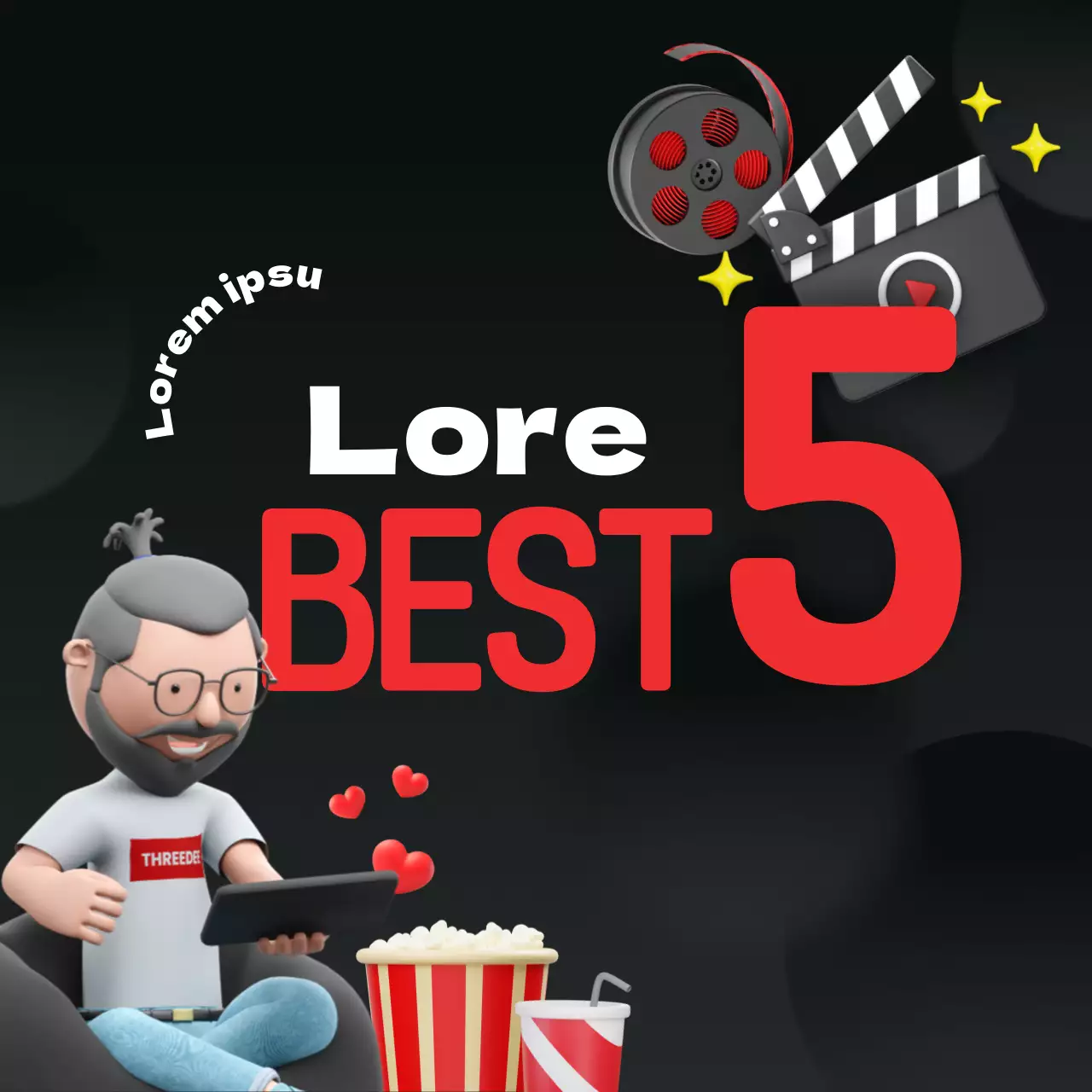 Une collection moderne de vignettes en bleu Newsletter