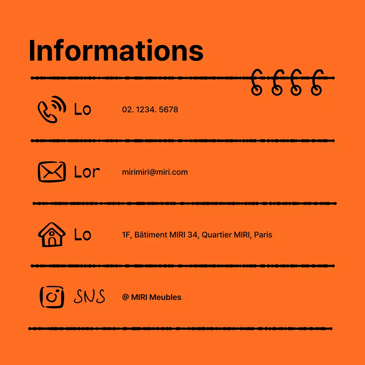 Guide pour un kit de marque propre en orange et noir