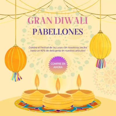 viejo y amarillo elegante promoción de venta Diwali