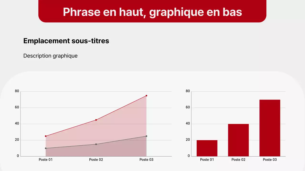 Rapport de mise en page simple en rouge et gris