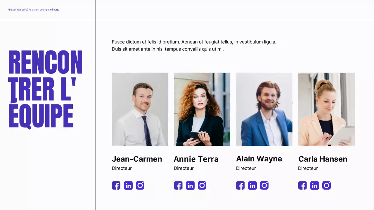 Matériel de profil d'entreprise moderne bleu et néon