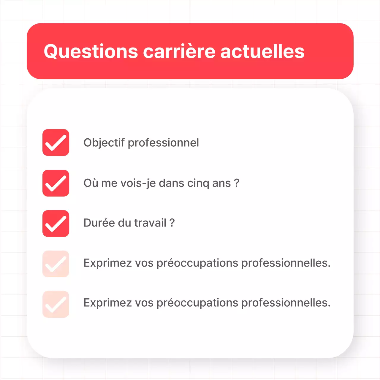 Promouvoir les conseils simples de Red en matière de plan de carrière
