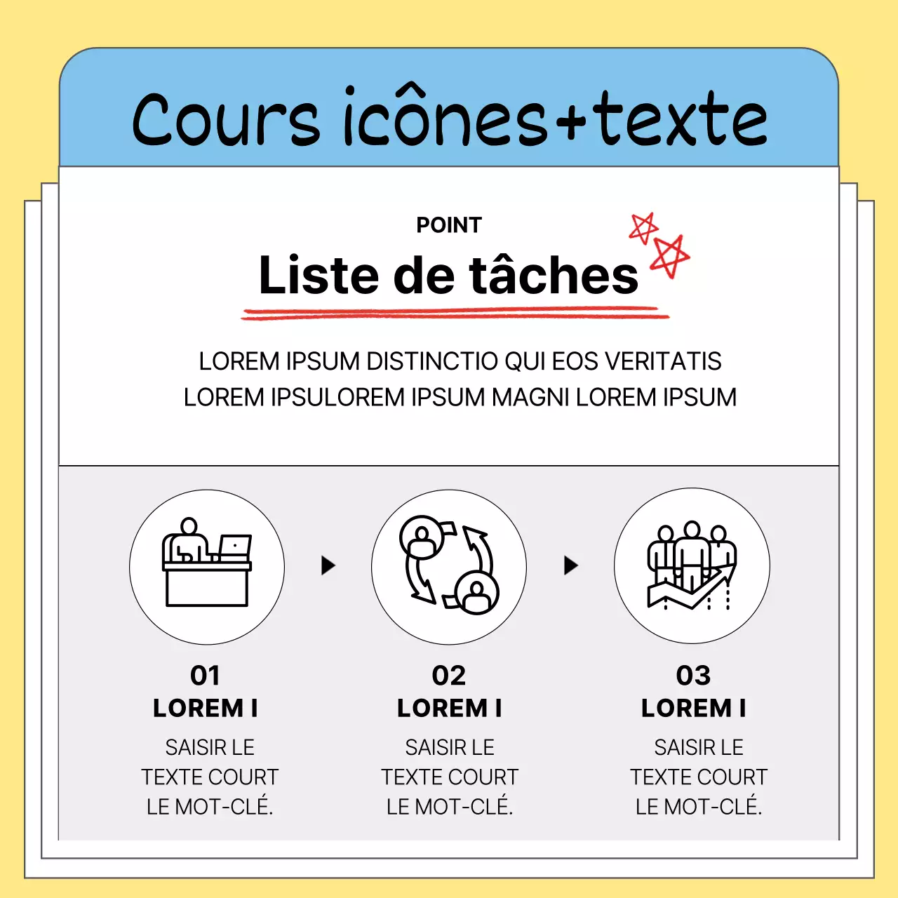 Conseils commerciaux simples en jaune et noir