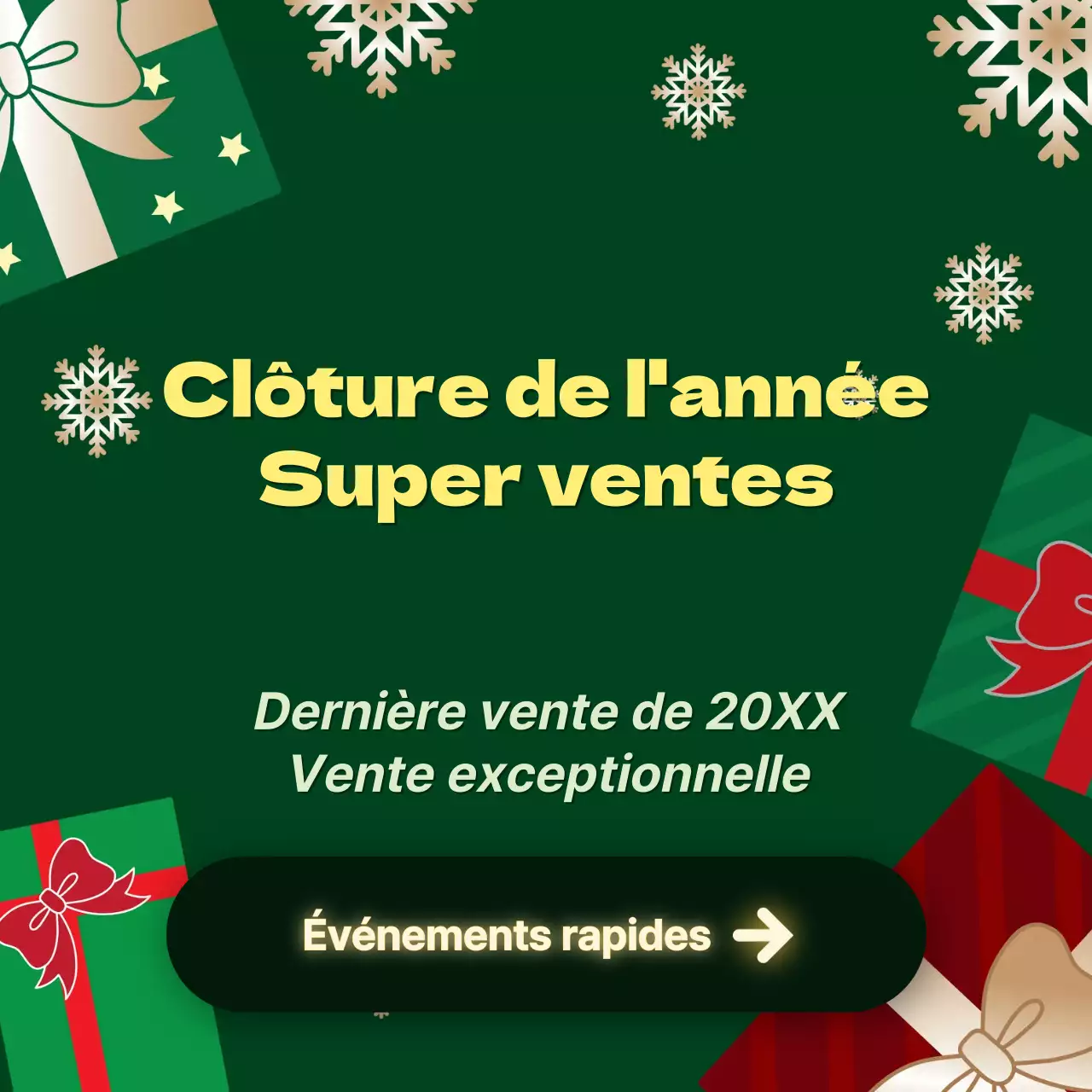 Promouvoir en vert et rouge