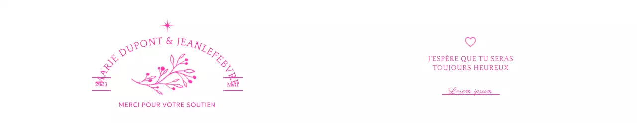 Concevoir des dragées de mariage avec de la typographie et des illustrations florales