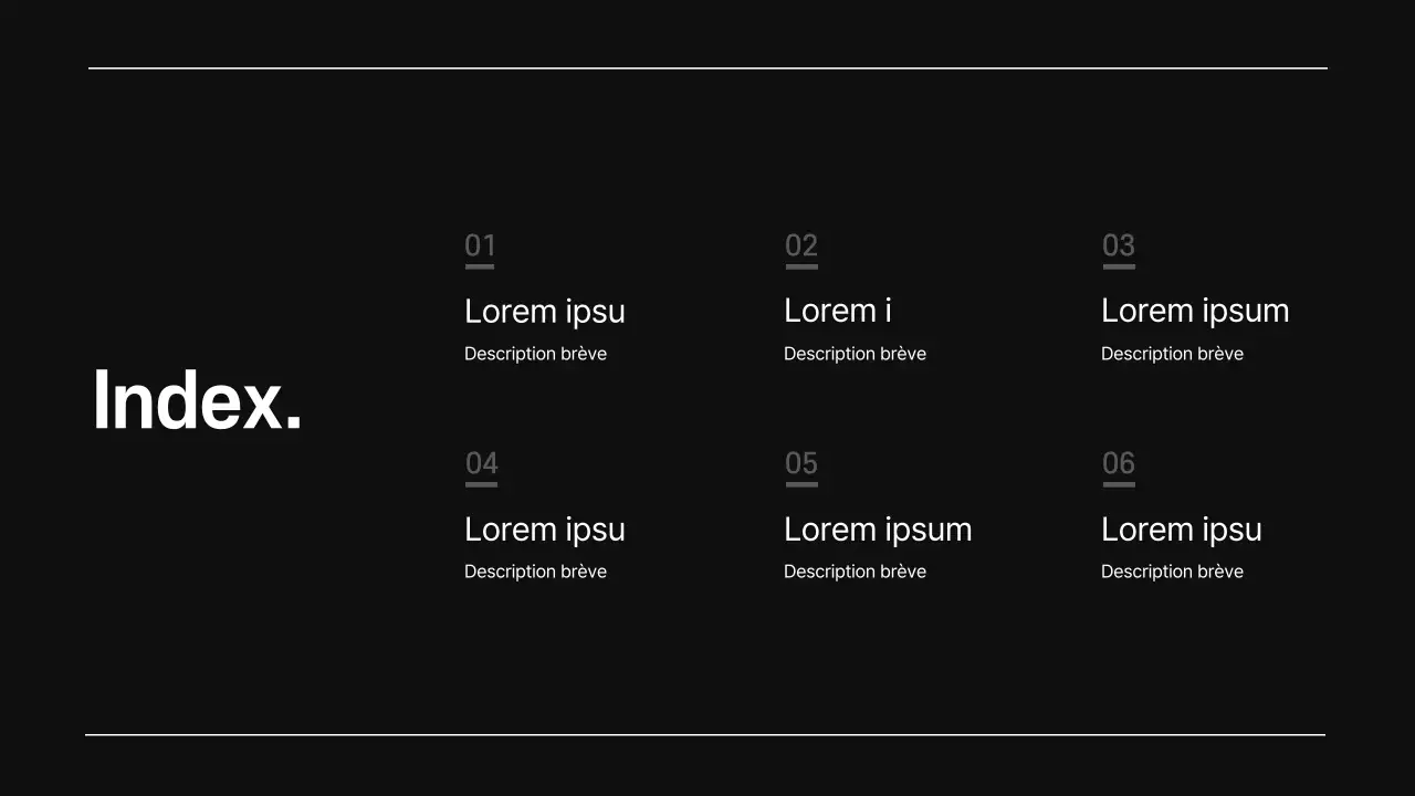 Une proposition simple de conception de développement en noir et blanc