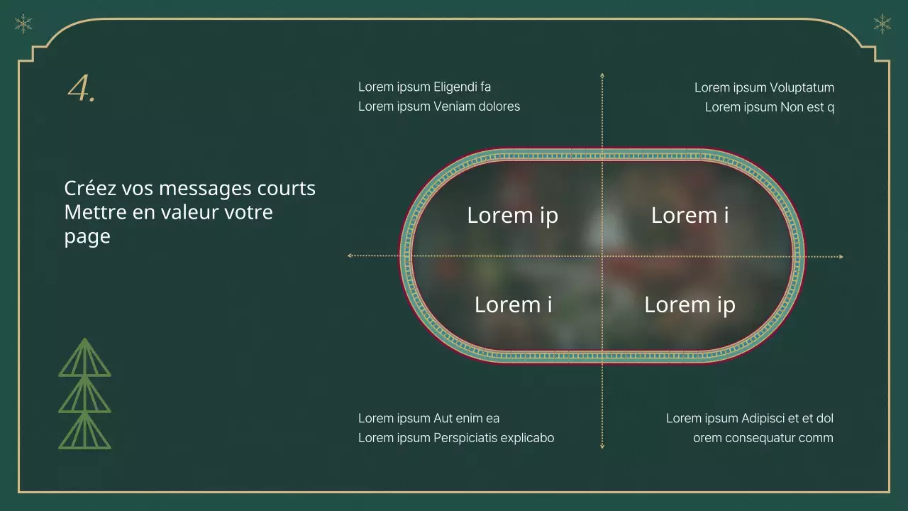 Un rapport de Noël classique en vert et beige