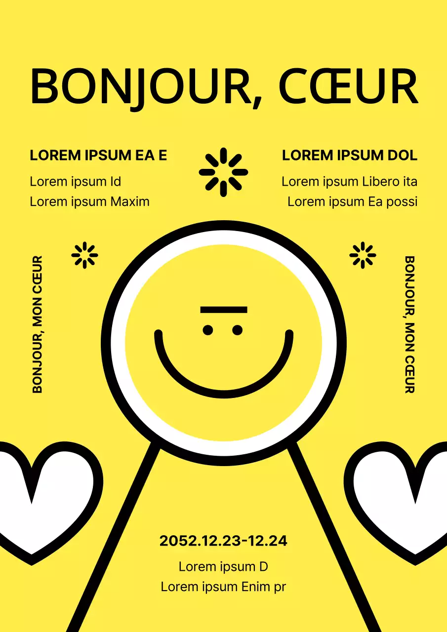 Promouvoir la conférence sur la géométrie jaune et noire de la santé mentale