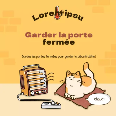 Annonces jaunes et brunes dans les chambres