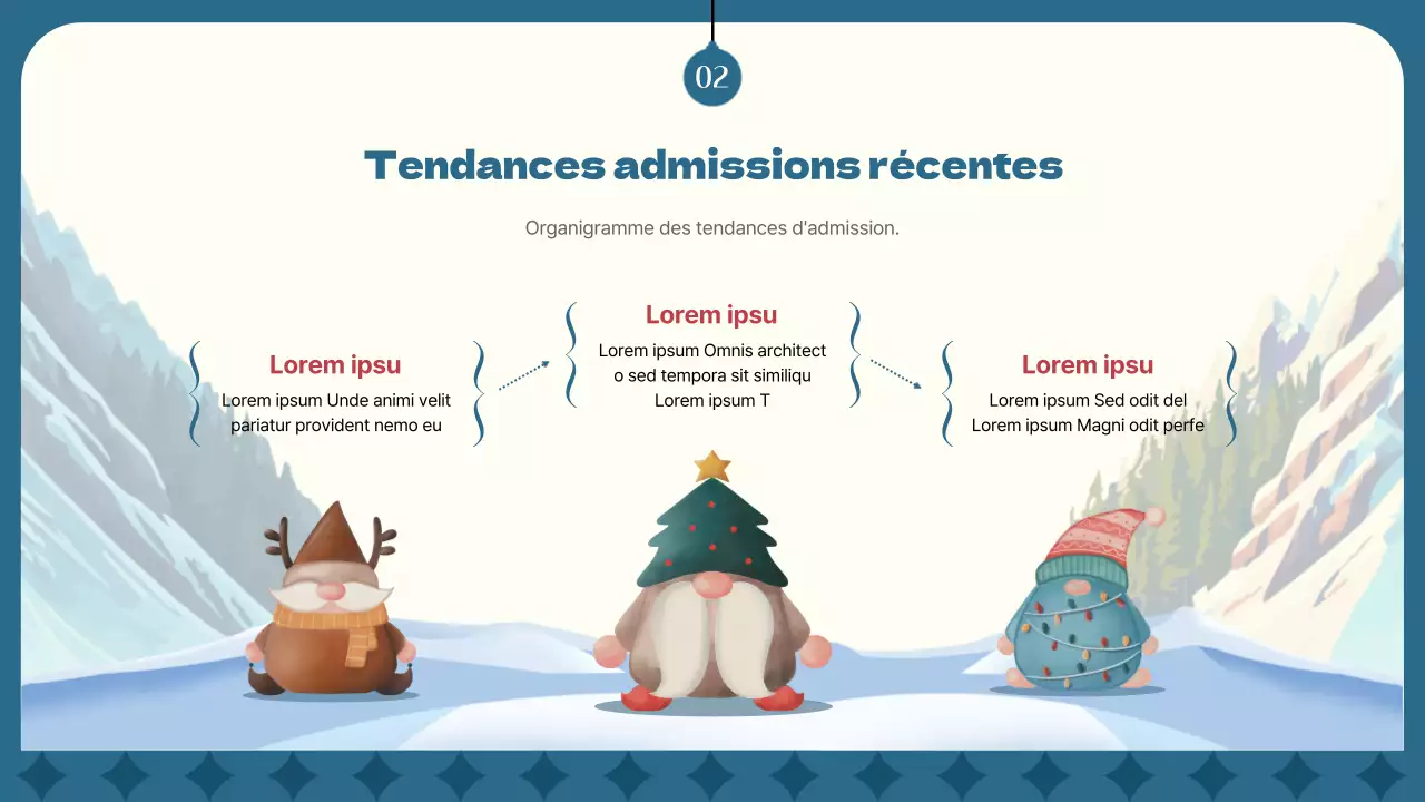 Un cours d'introduction à l'hiver rouge et bleu marine