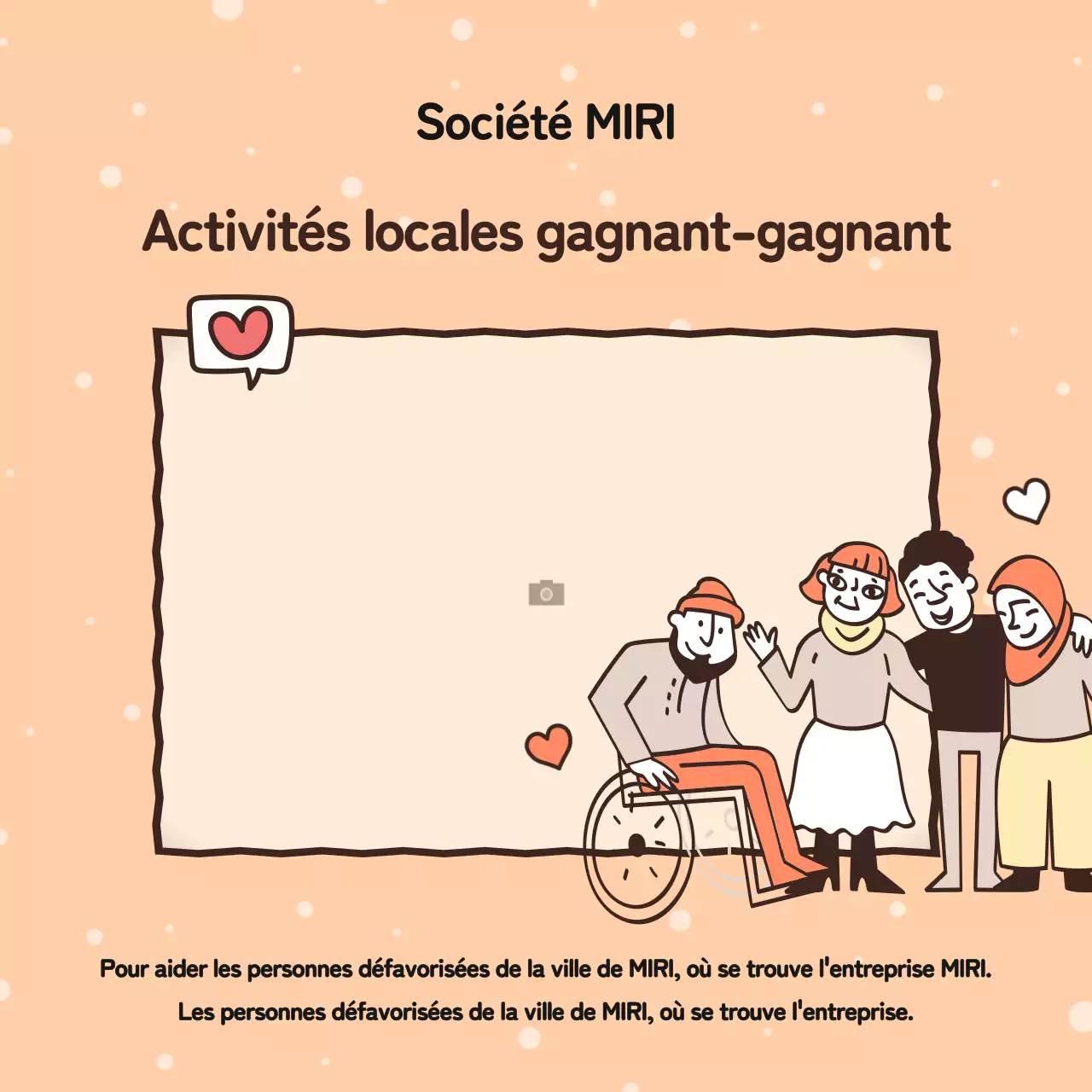 Promouvoir les bonnes actions de votre entreprise en orange et jaune