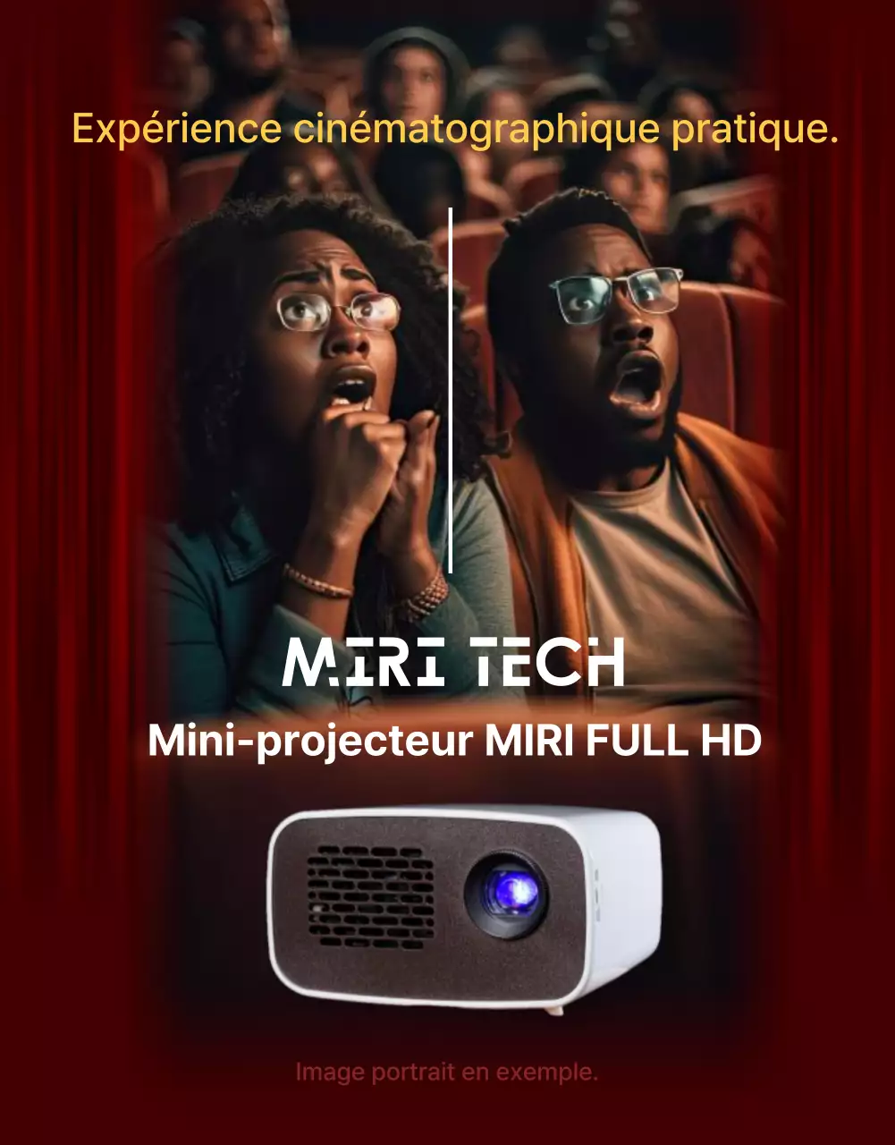 Description d'un produit électronique rouge et simple