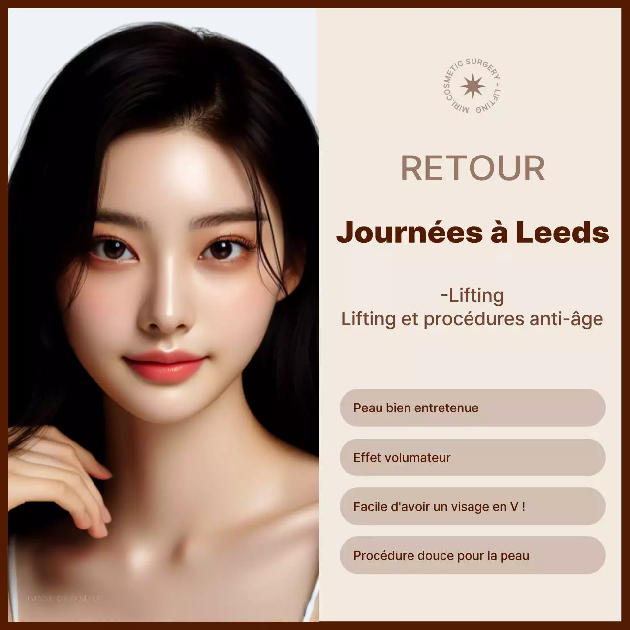 Promouvoir des procédures de levage modernes en beige et en marron