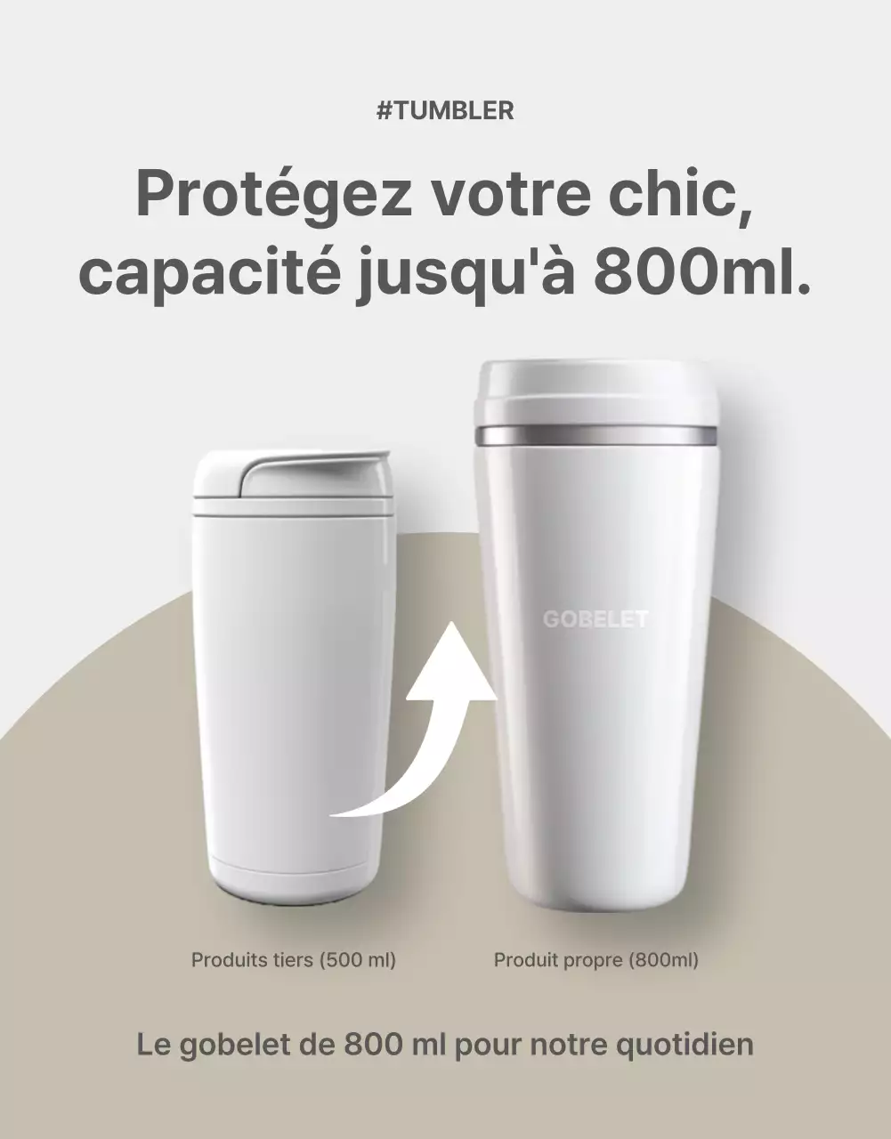 Promouvoir un tumblr simple en gris et beige