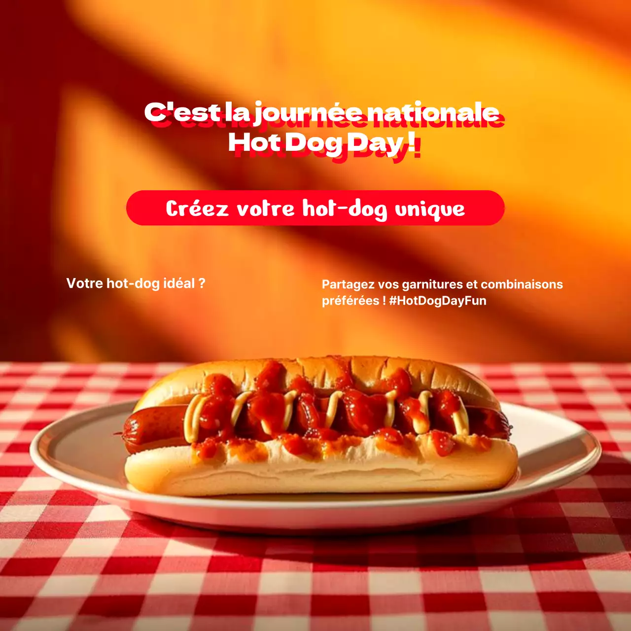 Faites preuve de créativité avec votre hot-dog