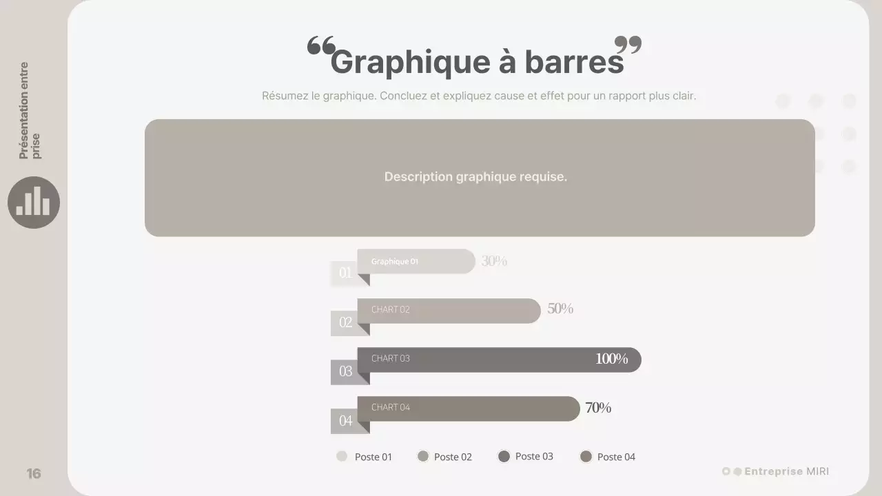 Une présentation d'entreprise simple, de couleur beige