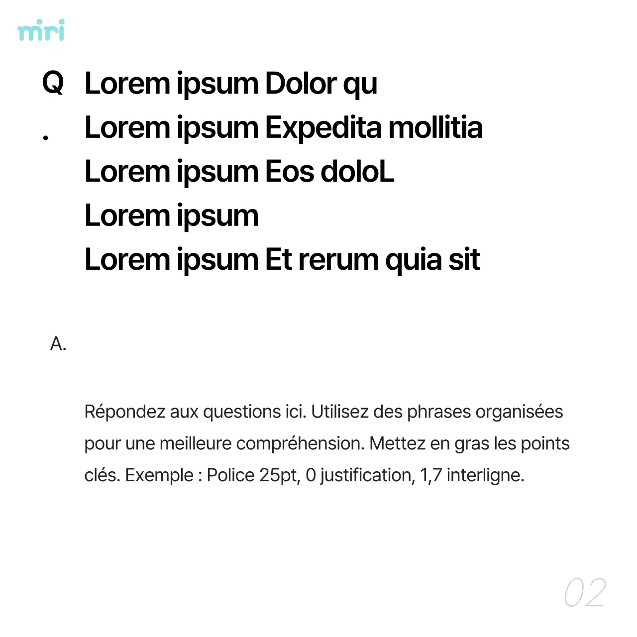 Promouvoir des entretiens de personnalité simples et des discussions en blanc et bleu clair