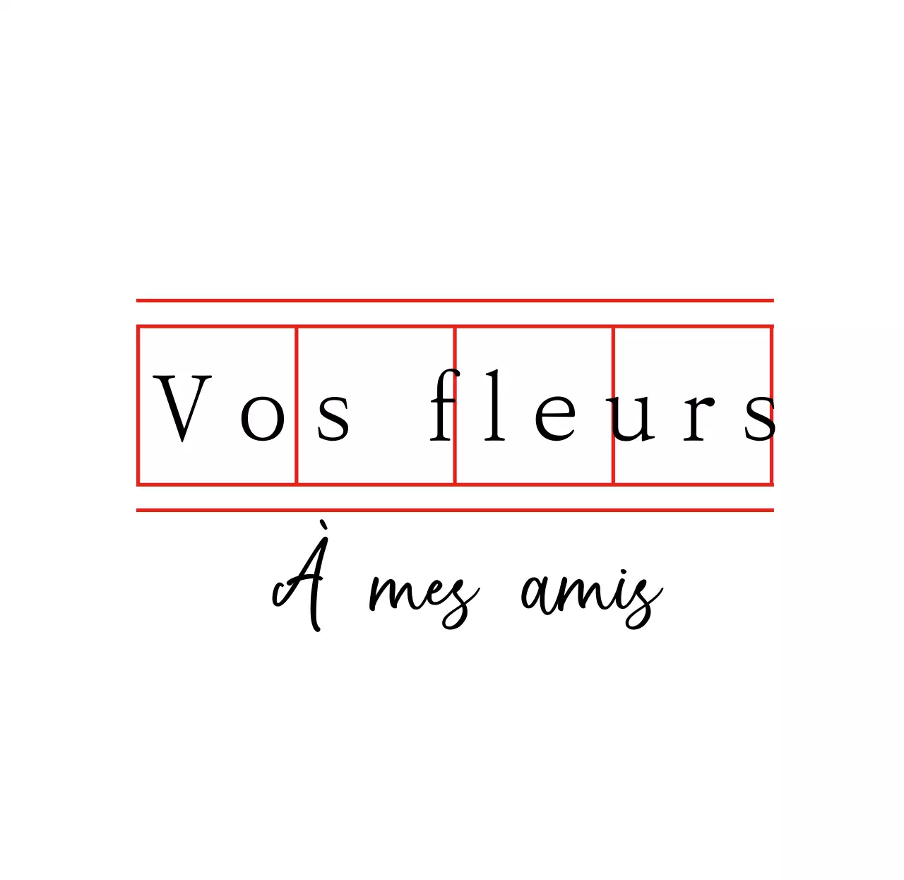 Marchandise personnalisée avec écriture sentimentale sur papier manuscrit rouge