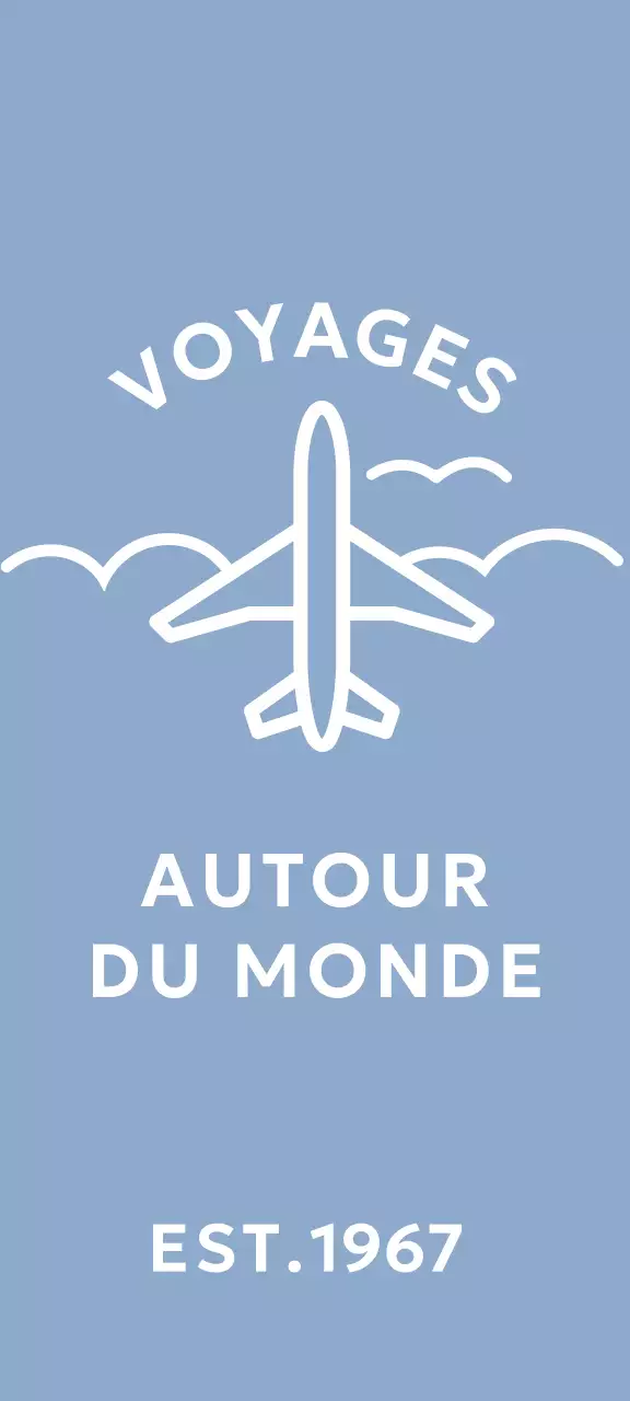 Concept simple d'agence de voyage avec illustration d'un avion