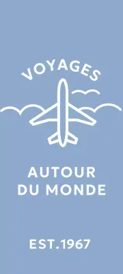 Concept simple d'agence de voyage avec illustration d'un avion