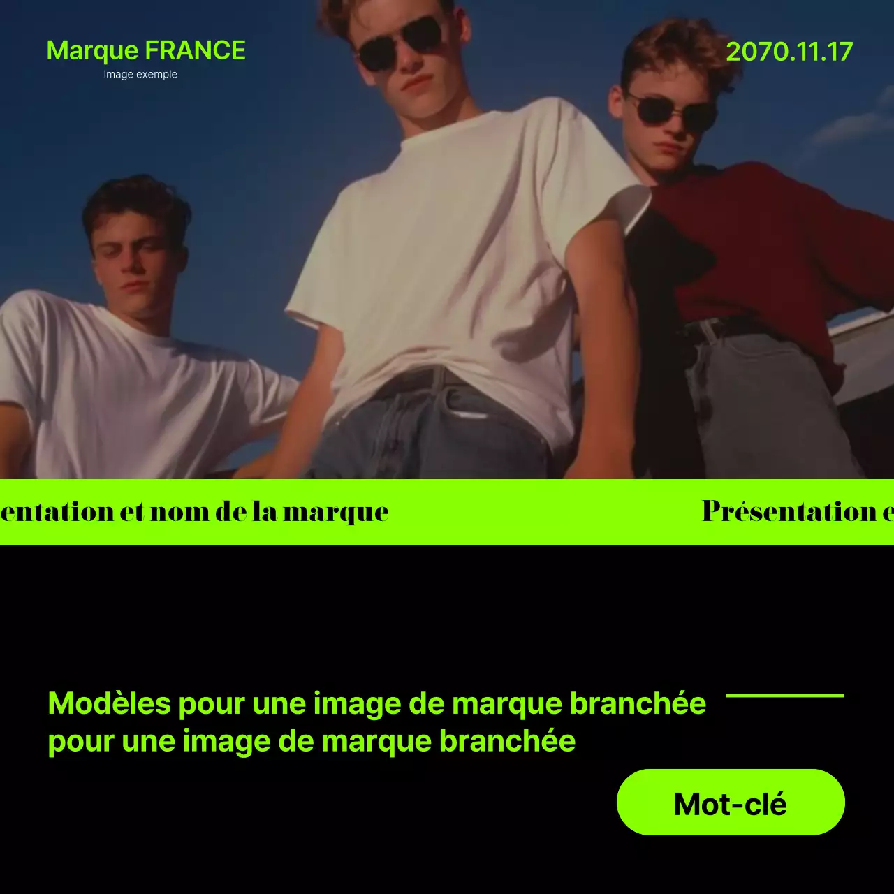 Un abécédaire de l'image de marque au néon et au noir