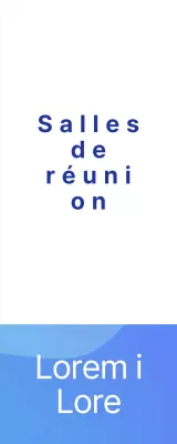 Guide des salles de réunion en dégradé de bleu