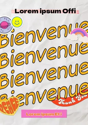 Promotion des admissions en blanc et jaune