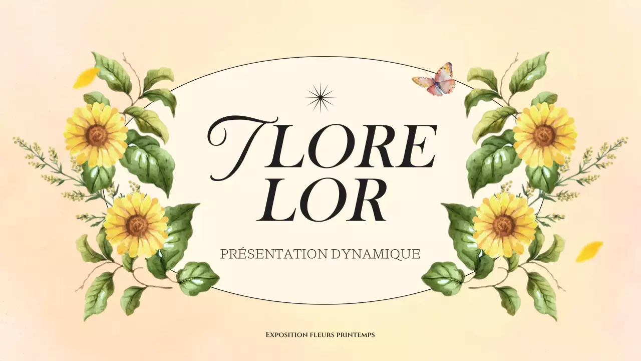 Présentation florale classique de printemps en jaune et vert