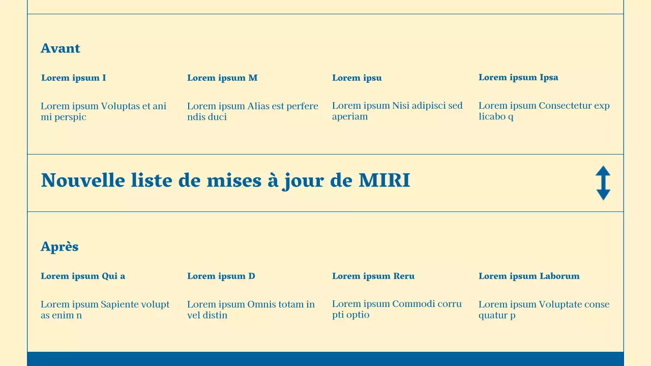 Lettre d'information minimaliste sur les services aux entreprises en beige et bleu