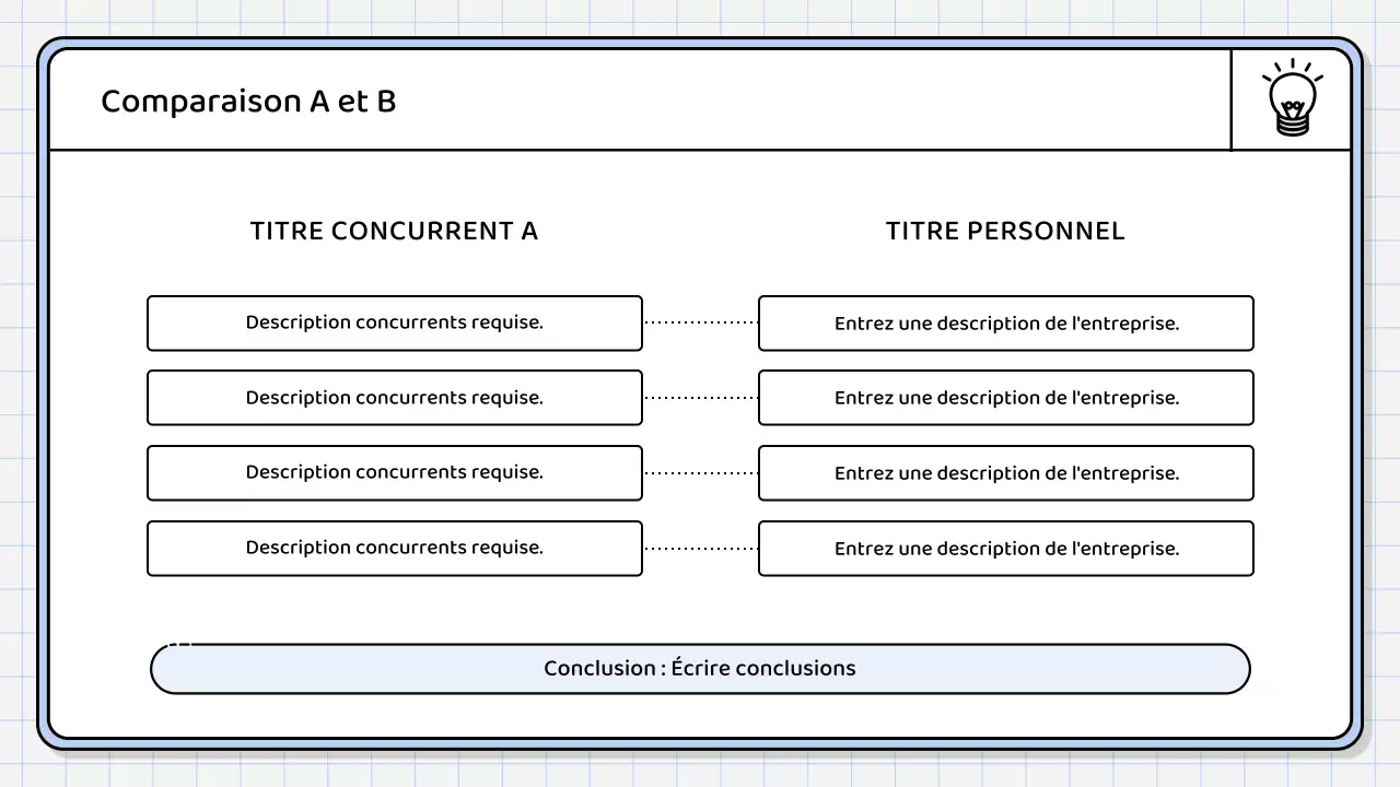 Un rapport de synthèse simple, de couleur bleu clair