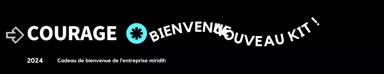 Kit de bienvenue pour les entreprises avec des concepts typographiques