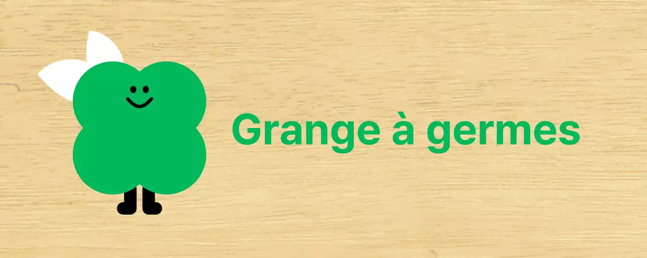 Plante verte : personnage mignon de la classe de maternelle