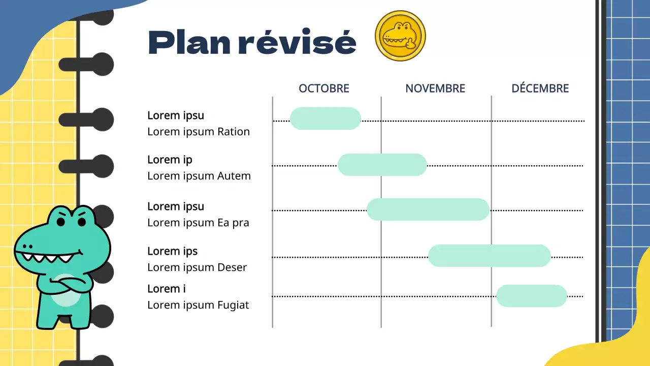 Rapport de notes d'étude sur le marketing tendance bleu et jaune