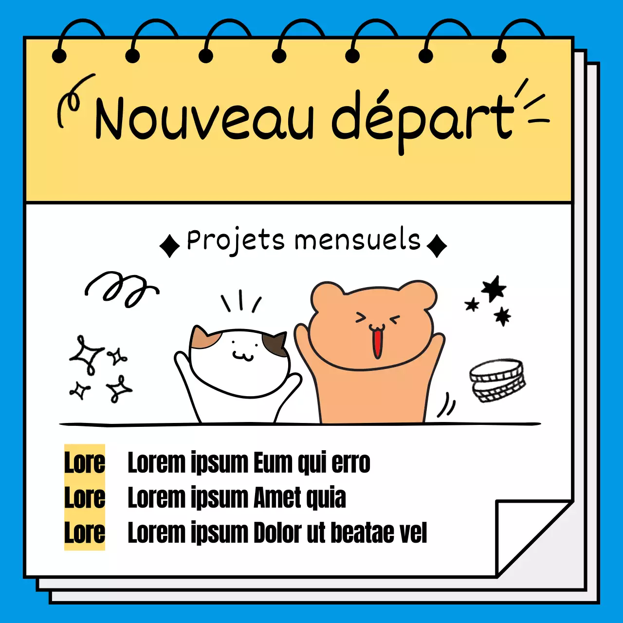 Comment faire un bébé oiseau jaune et bleu