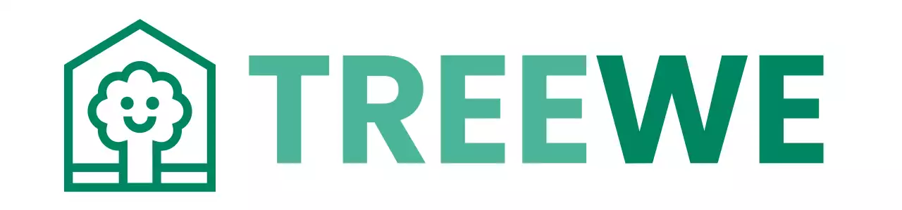 Conception de couleurs d'entreprise de meubles avec logo de marque représentant un arbre à l'intérieur d'une maison