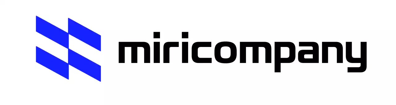 Logo d'entreprise avec un concept de forme inclinée