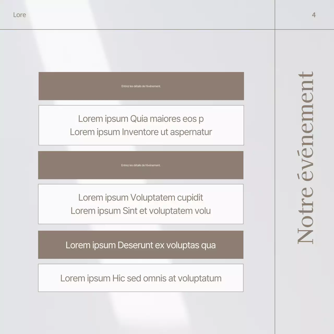 Promouvoir la marque d'un café moderne dans les tons beige et marron