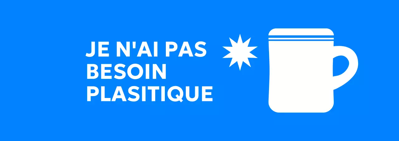 Design promotionnel avec illustrations de mugs