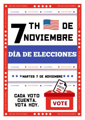 El rojo y el azul están de moda el día de las elecciones