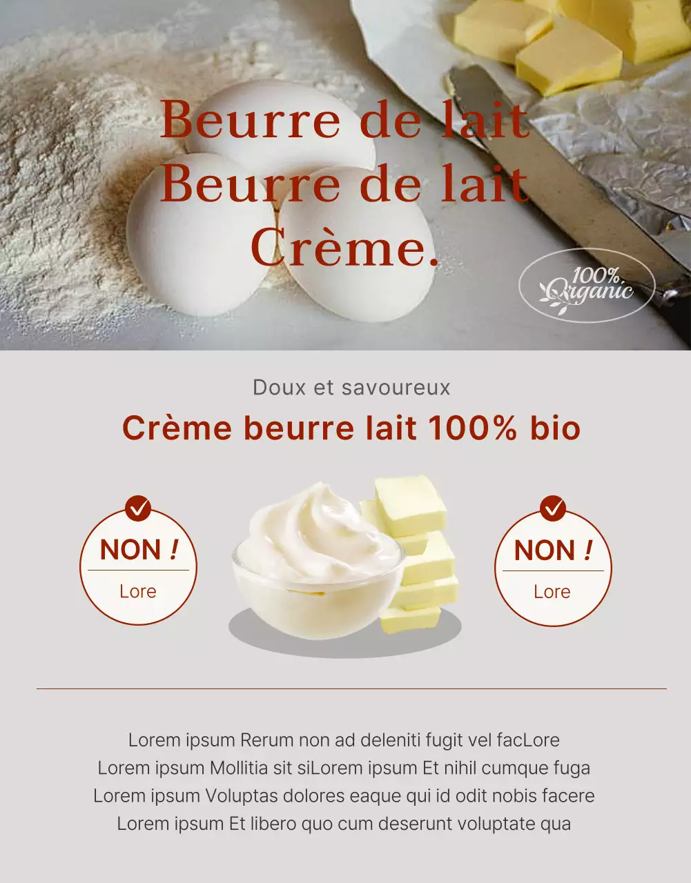 Promouvoir une jolie boulangerie en rouge et rose