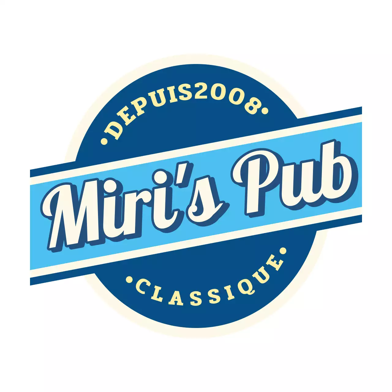 Cadre Vintage Bleu Cercle Carré Combiné