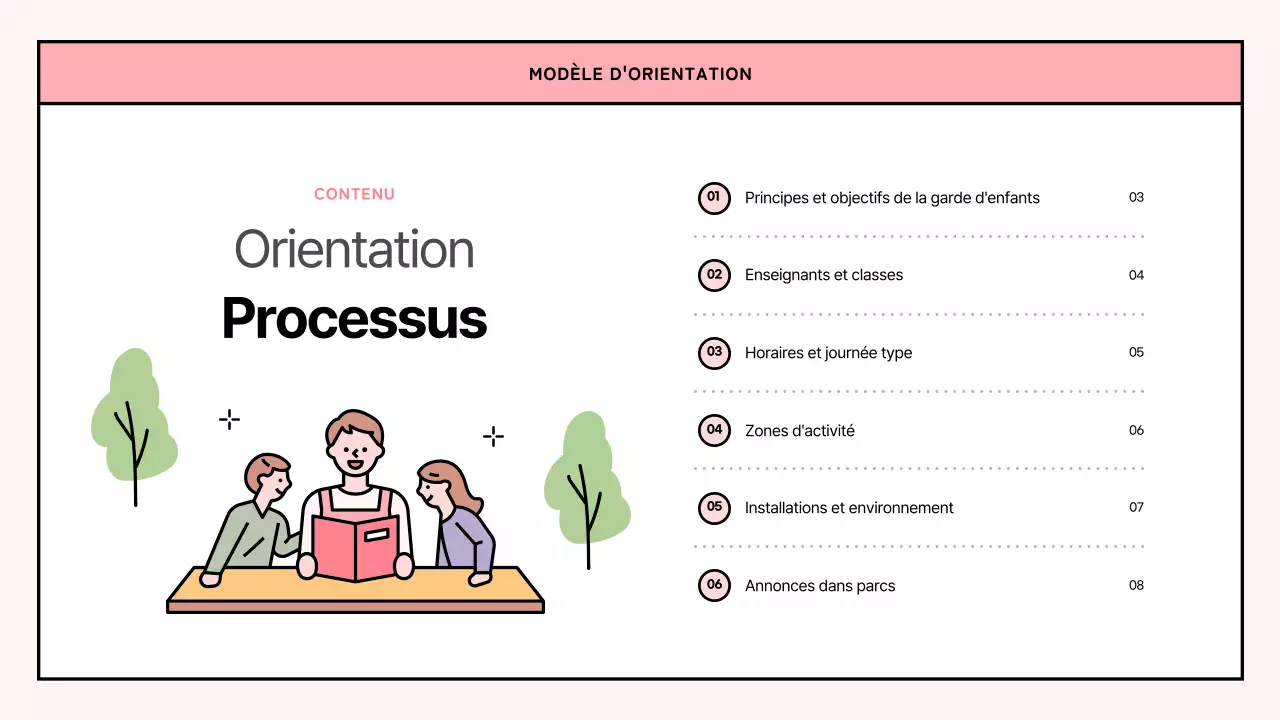 Une simple lettre d'orientation pour la garderie, rose et vert lime